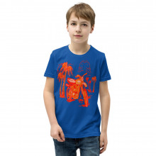 Beached Motorcycle Youth Short Sleeve T-Shirt